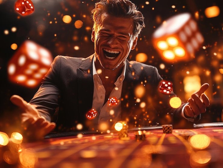 Pemain fokus 777 bermain Bonanza Gold di perangkat seluler